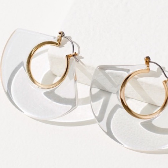 Chico's Jewelry - Fabulous Clear Acrylic Hoops